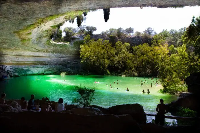 Hamilton Pool una piscina natural en Austin Texas