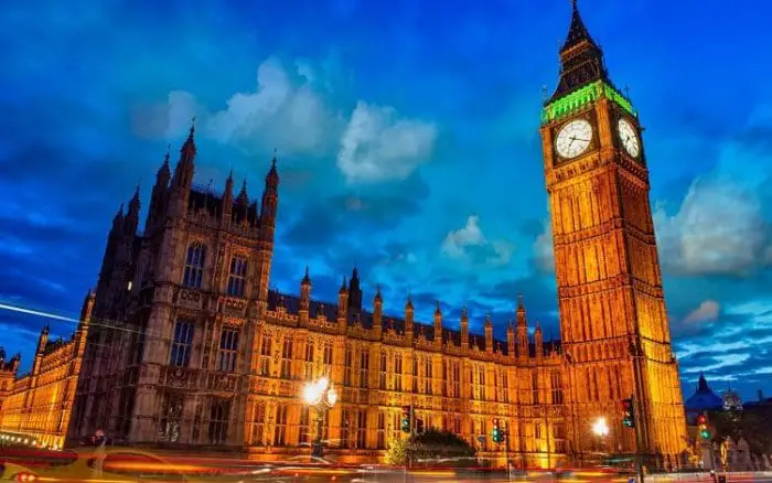 Imagen del parlamento y la torre del Big Ben
