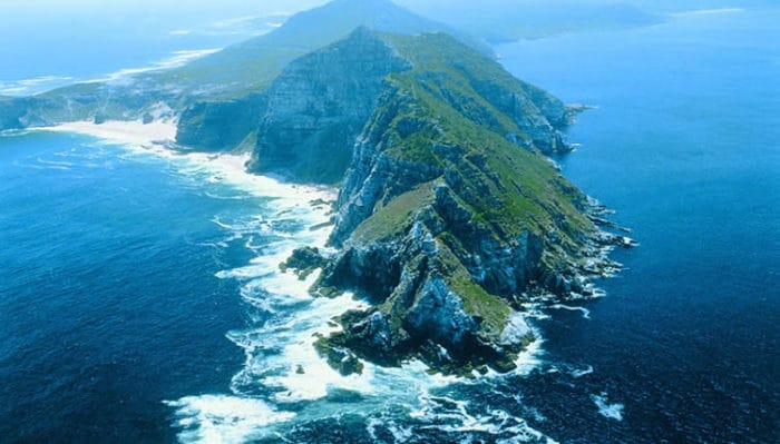 Vista aérea de Cape Point