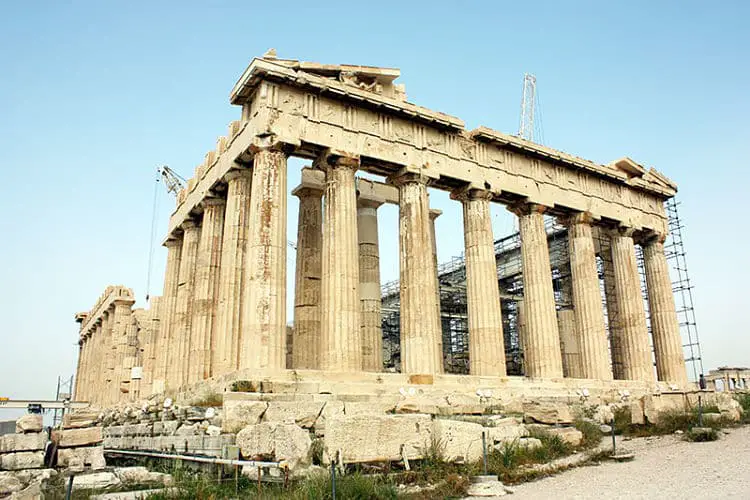 Las ruinas del Partenón