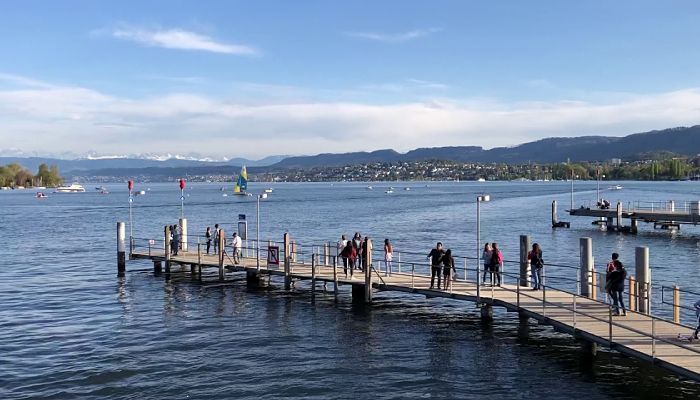 Lago Zürich y Bürkliplatz